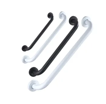 Black and White Stainless Steel Handrails for Bathroom Safety - Elderly and Pregnant Women Toilet Handrails