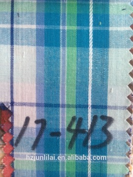 100% COTTON YARN DYED LATTICE FABRIC FOR SHIRT
