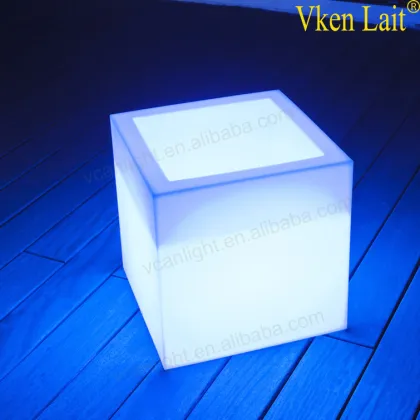 Colorful Rechargeable LED Cube Bookcase Furniture