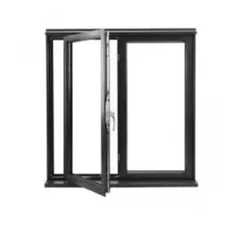 Modern Aluminum Glass Soundproof Casement Window 96x80