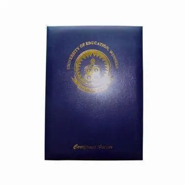 Certificate Cover with PVC-coated Paper