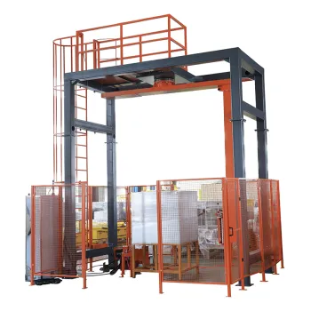 Fully Auto Packing Packaging Machine High Speed R Series Rotating Arm Stretch Wrapping System