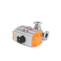 Pneumatic Ball Valve Actuator Sanitary Valves And Fittings Pneumatic Actuated Tri-Clamp Ball Valve Supplier