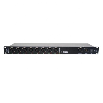 Ενισχυτής διαχωριστή DMX 8 καναλιών με συνδετήρες Neutrik για φωτισμό σκηνής