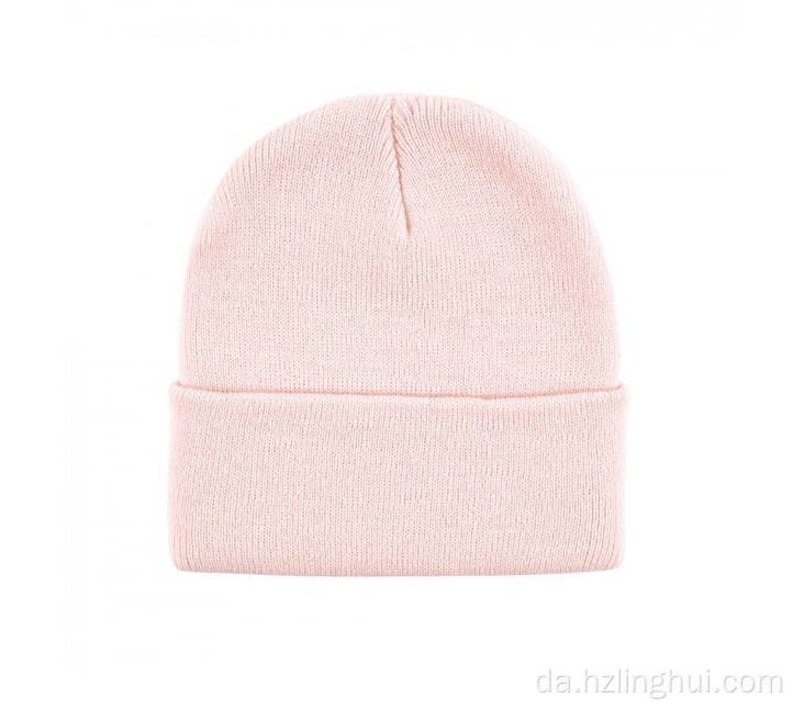 Matchende klipfarve Varm vinterstrikket beanie hat