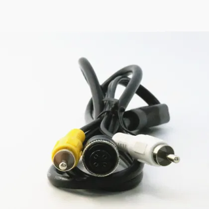 Adaptor Cable to convert 4 pin monitor to an RCA/Phono plug and 2.1mm DC Power plug