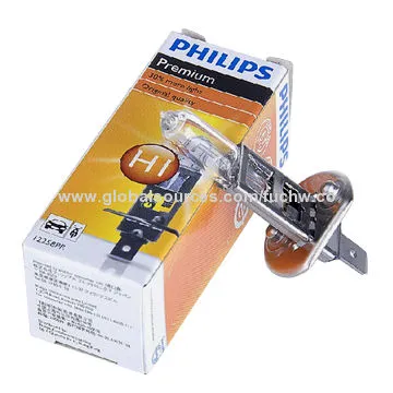 Automotive Incandescent Bulbs with High Brightness and Long Lifespan, Philips Halogen Bulbs H1New