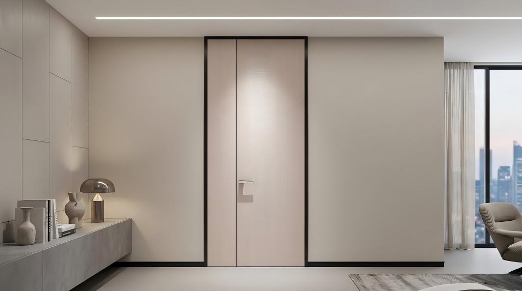 bedroom door opening outwards