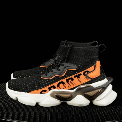 Men's casual sports shoes fashion trendy shoes men's light casual shoes outdoor light ankle men's shoes breathable cushioning