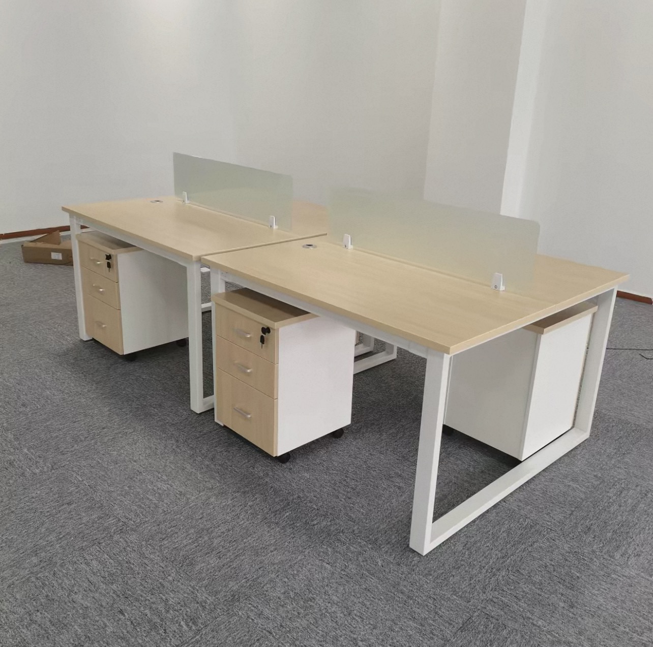 Modern Minimalist Steel Frame Office Desk