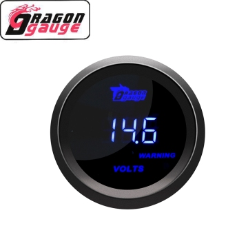 DRAGON GAUGE Convex Mirror 2'' 52mm Blue Voltage Gauge for Car 12v (6117)" 

However, if we are to focus more on the key functionalities and make it more search-engine friendly, we might consider:

"Blue LED Voltage Gauge 8~18V for Car 12v - DRAGON GAUGE 