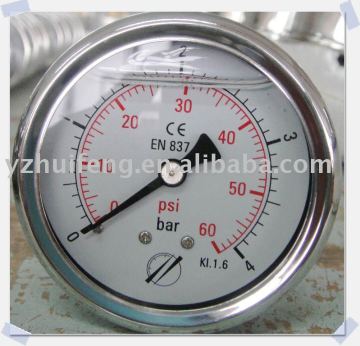 stainless steel oil pressure gauge