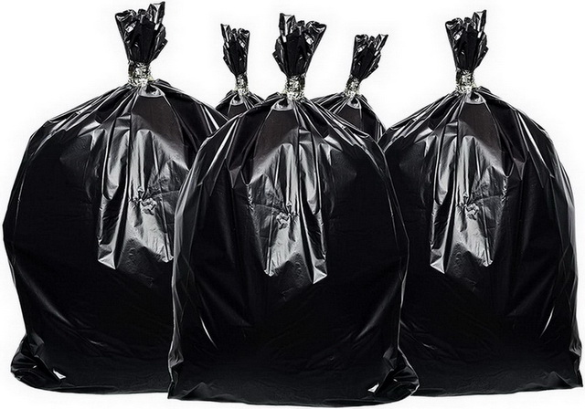 30l 40 cm * 65 cm Bag Black Plastic Waste Trash Carrier Garbage Packaging Bag