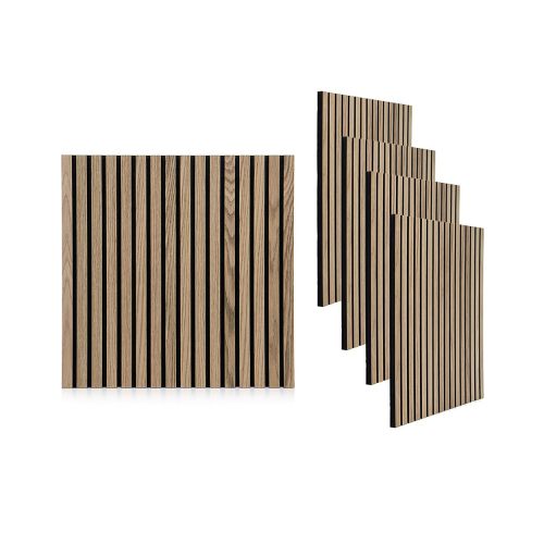 Wooden Acoustic Wall Panels White Oak Wood Wall Panel Factory