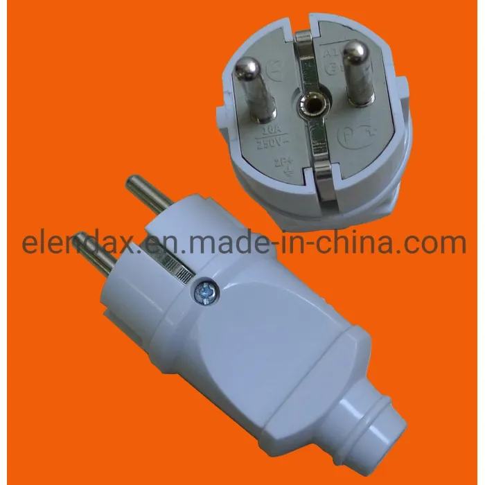 2-х круглый штекер с заземлением (P8051)