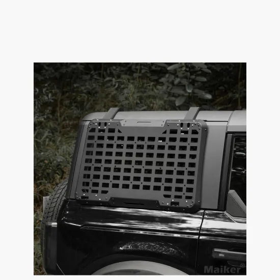 Maiker Offroad Aluminum Black Multifunctional Window Expansion Panel - Right Side for Ford Bronco