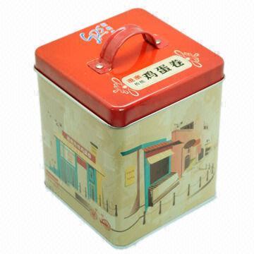 Metal Tin Box, Made of Food Grade Tinplate Material, Customized Designs Welcomed