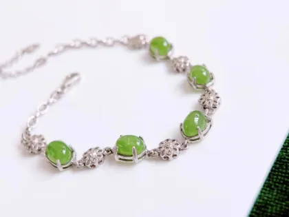 925 Silver & Hetian Jade Bracelet Sets for Women - Jewelry Gift Ideas