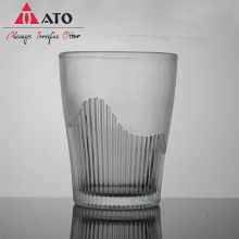 ATO Verre à rayures verticale Gravure en cristal en verre de whisky