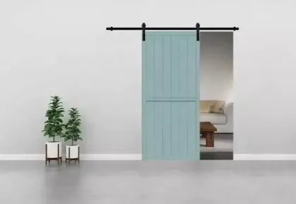 Heavy Duty Apartment Barn Door Hardware: Sliding Barn Door Roller Set