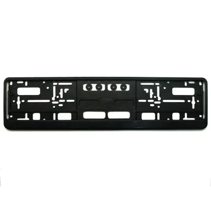 Euro Standard Size Plastic Black License Plate Frame for Puerto Rico