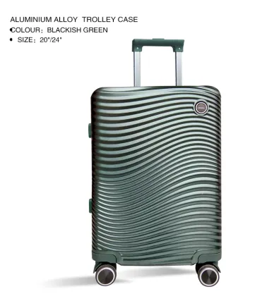 Personalized aluminum travel suitcase