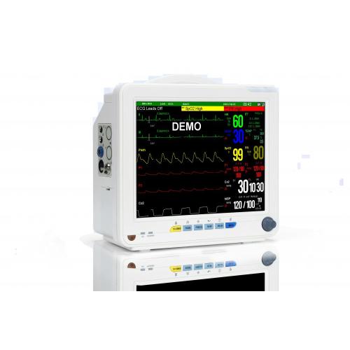 Monitor de paciente ao lado do leito de 5 parâmetros padrão de 12,1 polegadas