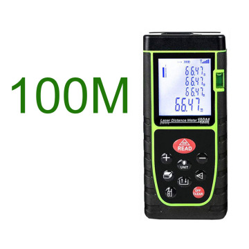 Laser Distance Meter Handheld Measure 40M 60M 80M 100M Range Finder Digital Tape Measuring Instrument
