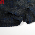 Tessuto in pile in cashmere a quadri in tweed per soprabito