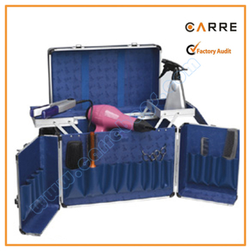 rolling chrome aluminium hair beauty case wheels