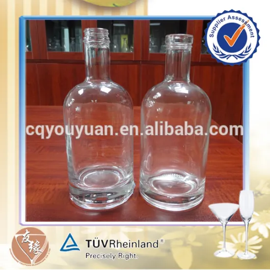 Premium 70cl 75cl 100cl clear flint glass large bottles of vodka