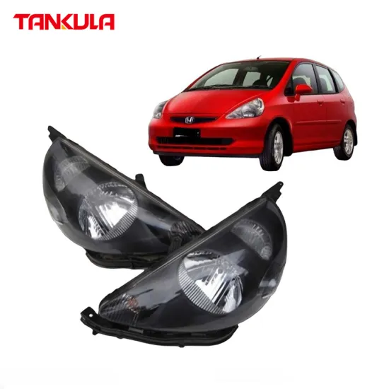 Auto Lighting System Car Front Head Light Headlamp Black Housing For Honda Fit/Jazz 2003-2005