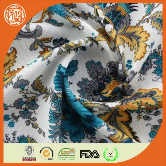 100% poly printedjacquard jersey knit fabric