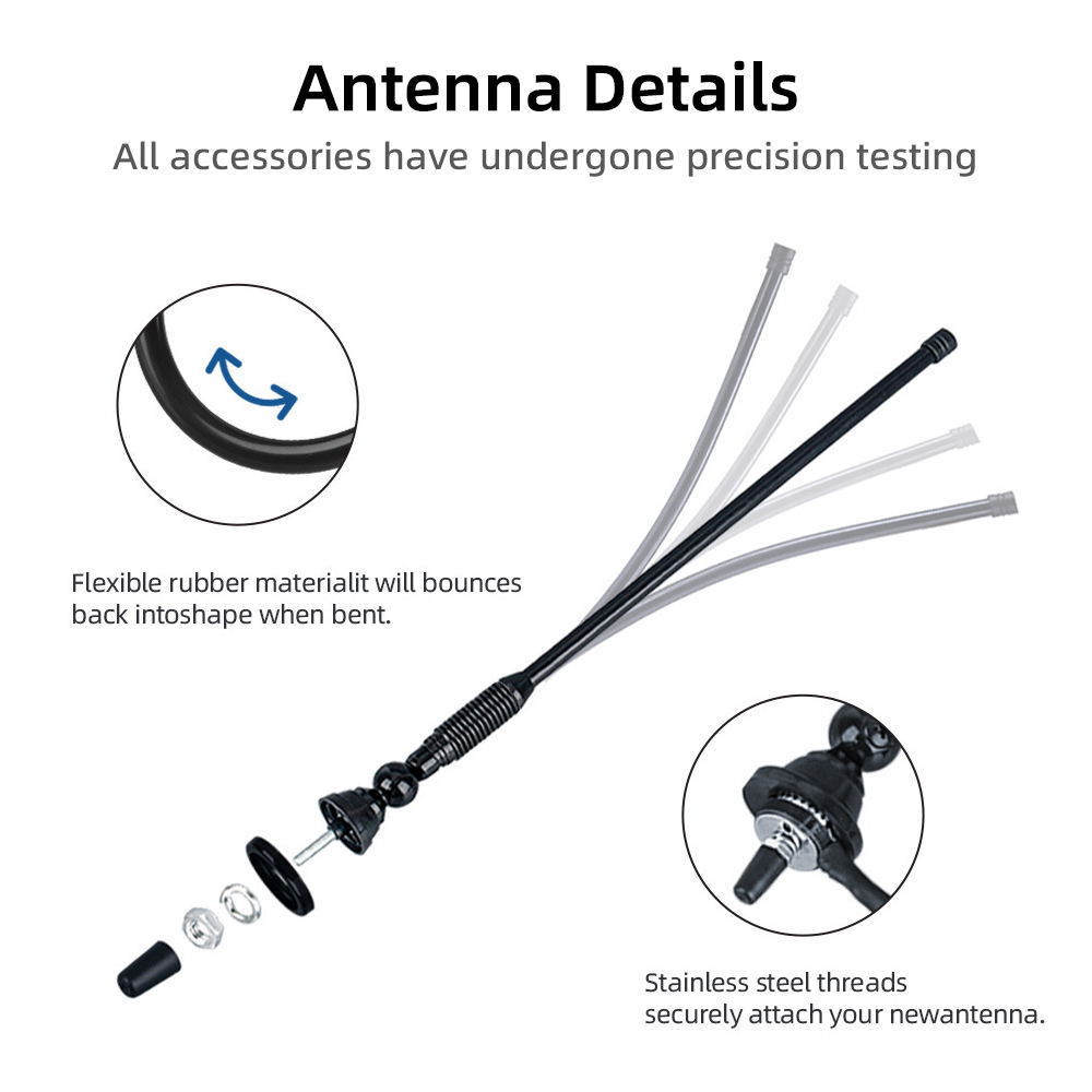 Flexible radio car antenna 5