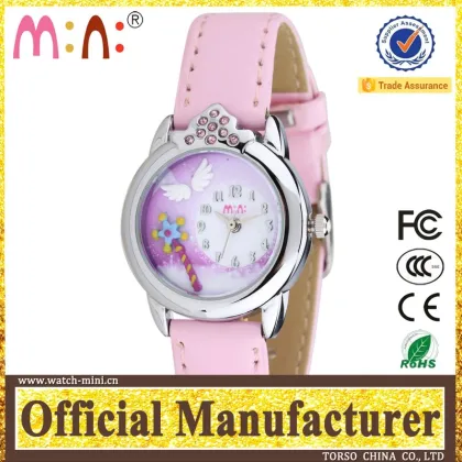 Factory wholesale high quality 3D lovely bear water resistance rolling case boy london watch