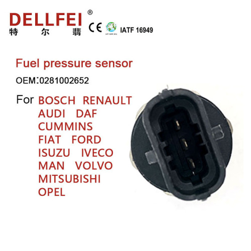 Sensor de presión del ferrocarril diesel 0281002652 para Renault Man
