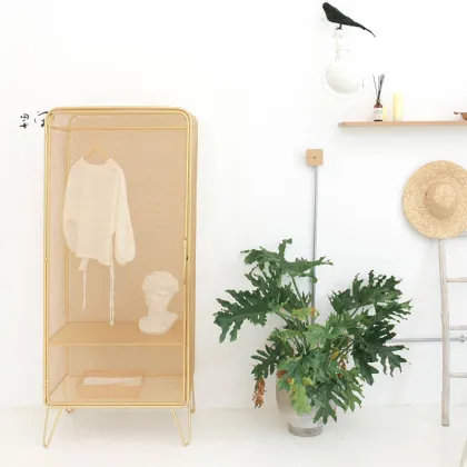 iron simple wardrobe rural simple wardrobe Coat Hanger