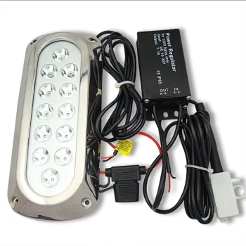36W LED Underwater Marine Boat Light - 1600lm IP68 Waterproof Yacht Lighting