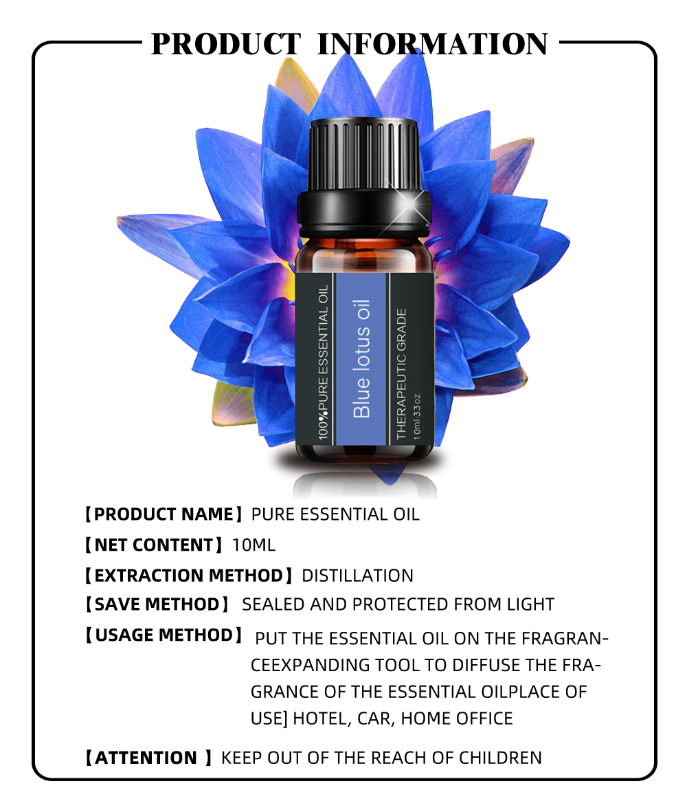 Blue Lotus Essential Oil Pure Blue Lotus Oil 100% Natural