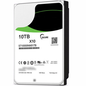 Disques durs de 10 To: 3,5 pouces, 7200 tr / min, SATA 6 Go / s, tampon 256 Mo - Modèles ST10000NM017B et ST10000NM001G