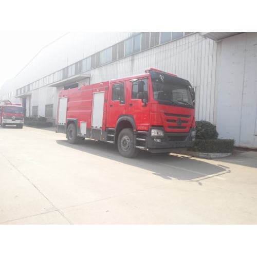 Camion d&#39;incendie de sauvetage d&#39;urgence 6T pour mousse de mousse d&#39;eau