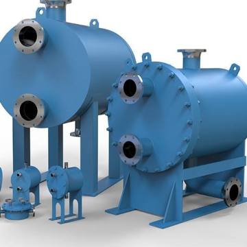 Shell and Plate Type Heat Exchanger for Heating