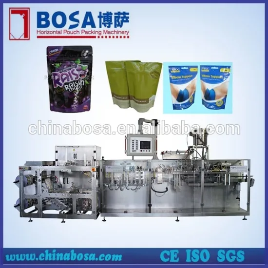 Horizontal ziplock doypack food packing machine