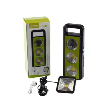 Portable Solar-Powered Phone Charger with LED Lighting