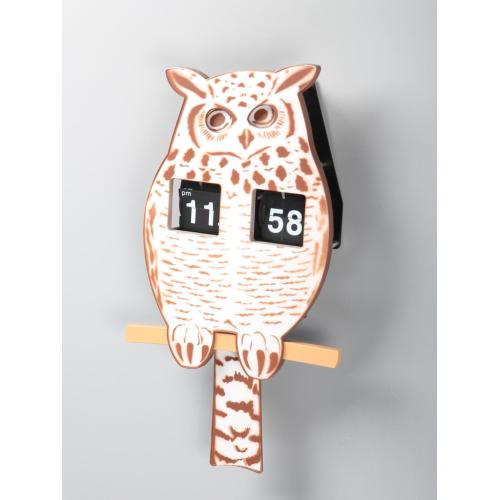 Interesting Owl Animal Flip Clock