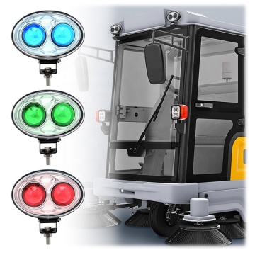 Tuff Plus LED 9-60V Blue Lens Spot Light for Forklift and Agricultural Equipment
