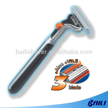 Runwe Shaving Razor with Stainless Triple Blades and Shaving Foam