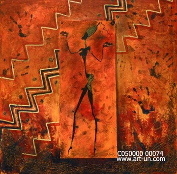 Abstract People painting