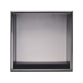 Nicho de baño de acero inoxidable negro de 12 "x12" para almacenamiento