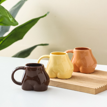 Nordic Personalized Custom Sexy Women Body Buttocks Coffee Ceramic Mug Wholesale OEM ODM